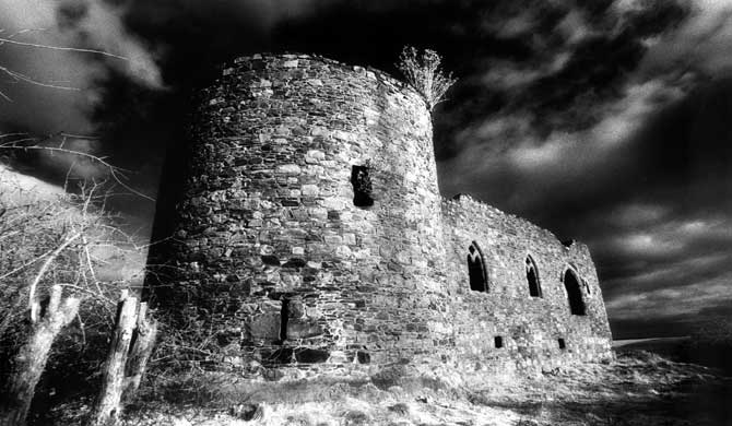 Rait Castle in Scotland.